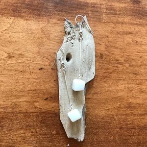 Handmade ♡ Seashell Charms Dangling Earrings